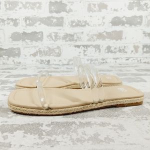 BP Clear Strap Sandals - Tan